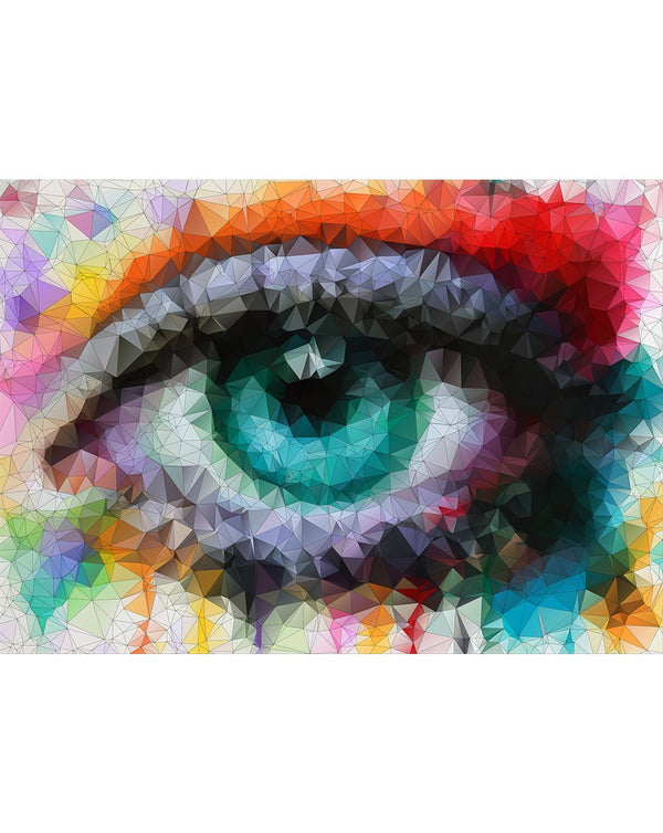 Colorful Vector Abstract Eye Wall Mural CCM011 - CostaCover - Peel and stick Removable Wallpaper - Abstract - abstract wallpaper - adhesive wallpaper