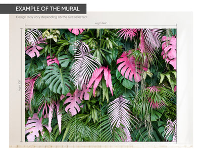 Tropical Palm Leaves Wall Mural CCM001