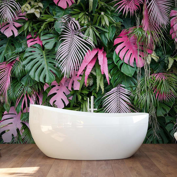 Tropical Palm Leaves Wall Mural CCM001 - CostaCover - Peel and stick Removable Wallpaper - adhesive wallpaper - banana leaves - Banana leaves wallpaper