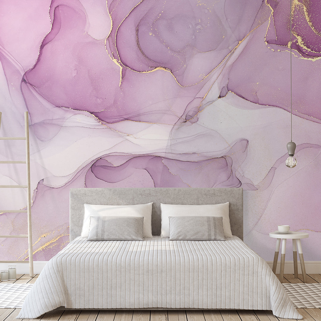 Pink Watercolor ink Wall Mural CCM042