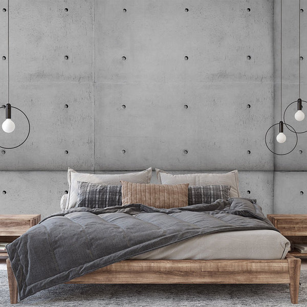 Gray Concrete Cement Wall Mural CCM097 - CostaCover - Peel and stick Removable Wallpaper - 3d wall murals - 3d wall painting - accent wallpaper
