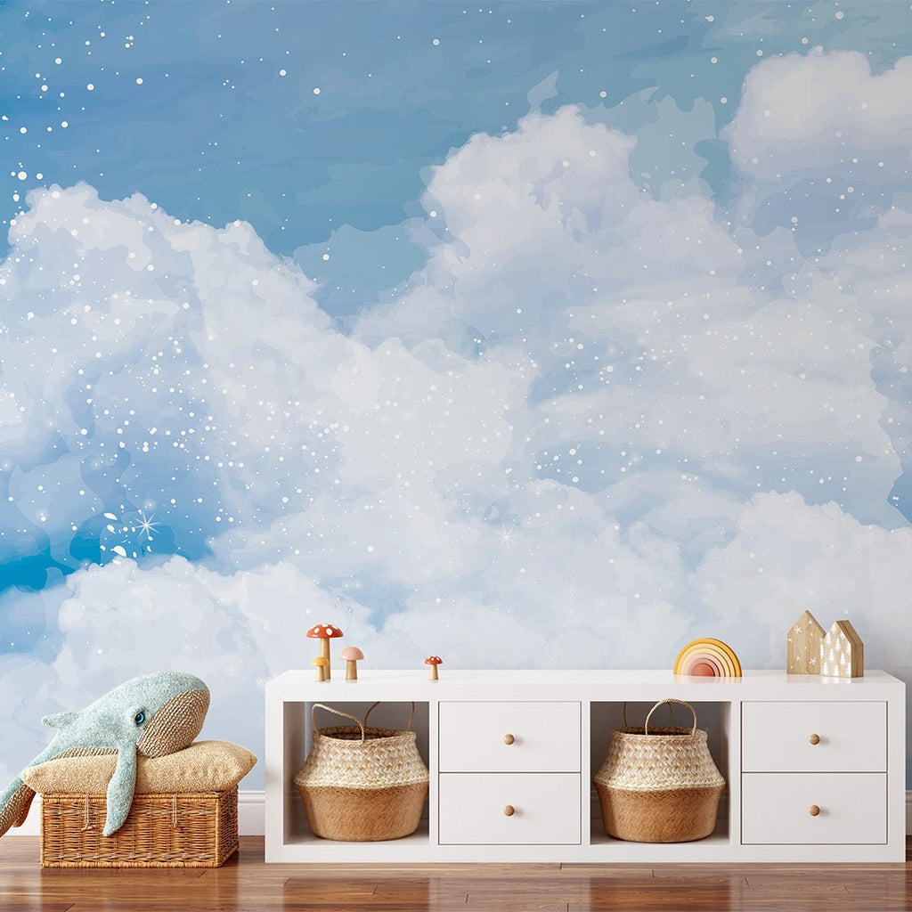 Blue Sky 写真作品 アート インテリア Blue Sky & White Clouds Wall Mural CCM099 – CostaCover